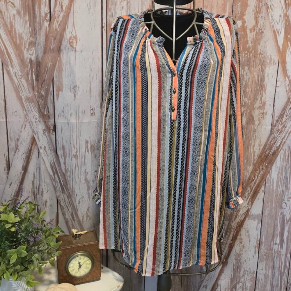 🌈 Bold Striped Buttoned Shirt 🌈